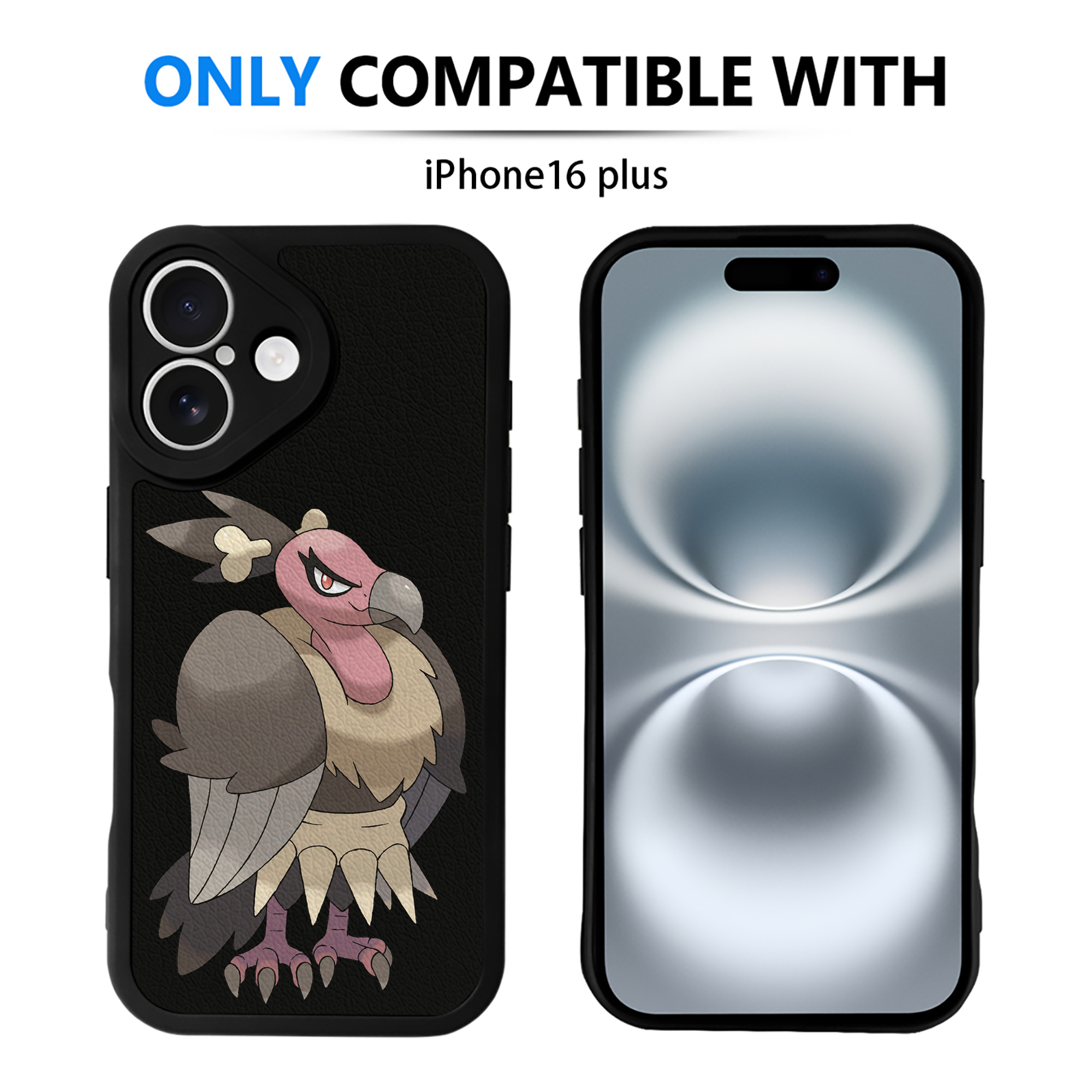 （画像用） ポケットモンスター Pokémon 【iPhone 16シリーズ対応】シリコンスマホケース（レザー調） 材質：シリコン